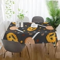 thumbnail image 6 of Coolnut Halloween Pumpkin Tablecloth, Waterproof Washable Polyester Square Table Cover, Durable Tablecloth for Kitchen Dining Table Party Decor, 60"X 120", 6 of 7