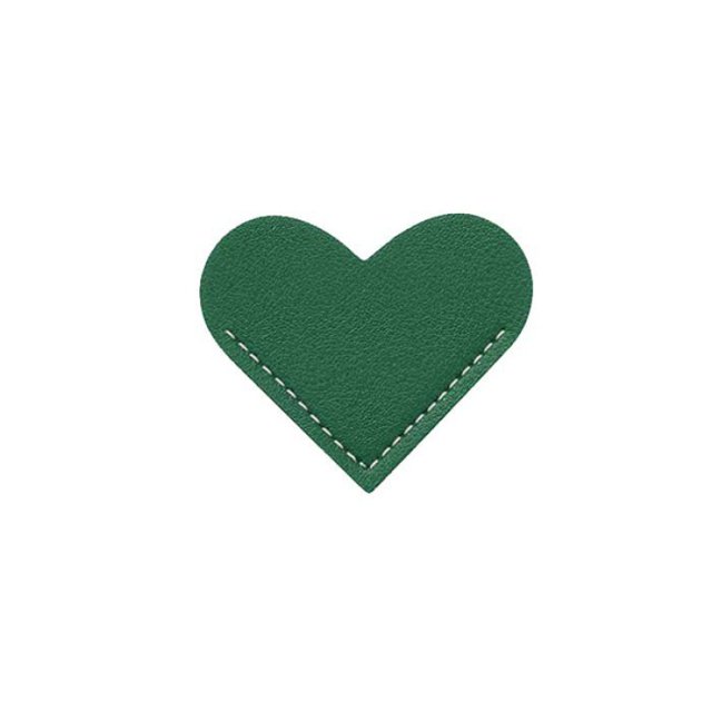4 piezas de cuero corazón marcapáginas corazón página esquina hecho a mano marcapáginas cuero lectura lindo marcapáginas accesorios para mujeres Bookworm presente amantes(verde hierba) Sincero Hogar