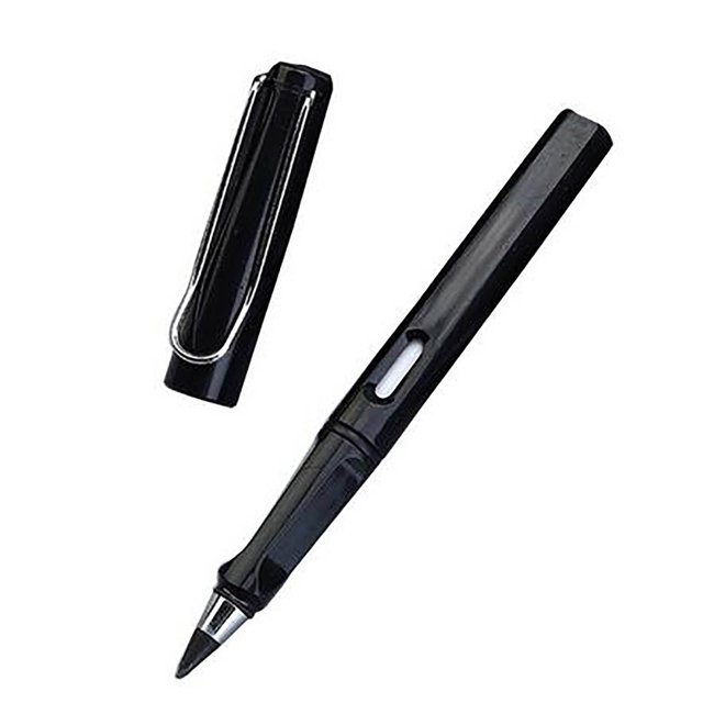 Xihbxyly Lápiz Sin Tinta, Diseño Ergonómico, Escritura Fluida, Recargable y Portátil, Opción Ecológica, Ideal para Artistas, Estudiantes y Profesores, 14 Cm de Largo, Disponible En Negro, Rosa y Azul