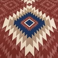 thumbnail image 3 of Rustic Rust Red & Navy Comforter with Decorative Pillows - Southwestern Aztec Bedding Set Queen, 3 of 6