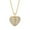 Gold, variant on KDSJSXW Collar for Women Simple Necklace Fashion Heart Shape Pendant Personality Chain Lock Heart Men's And Women's Open And Close Necklace Clavicle Chain Pendant Necklace (Gold,One Size)