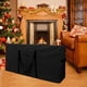 thumbnail image 4 of Bolsa de almacenamiento para árbol de Navidad 600D Oxford duraderas y elegante cremallera doble adaptaciónción a hasta 9 pies 65 "x 15" *30 "Cojín Negro Yotijar caja de almacenamiento de árboles, 4 of 9