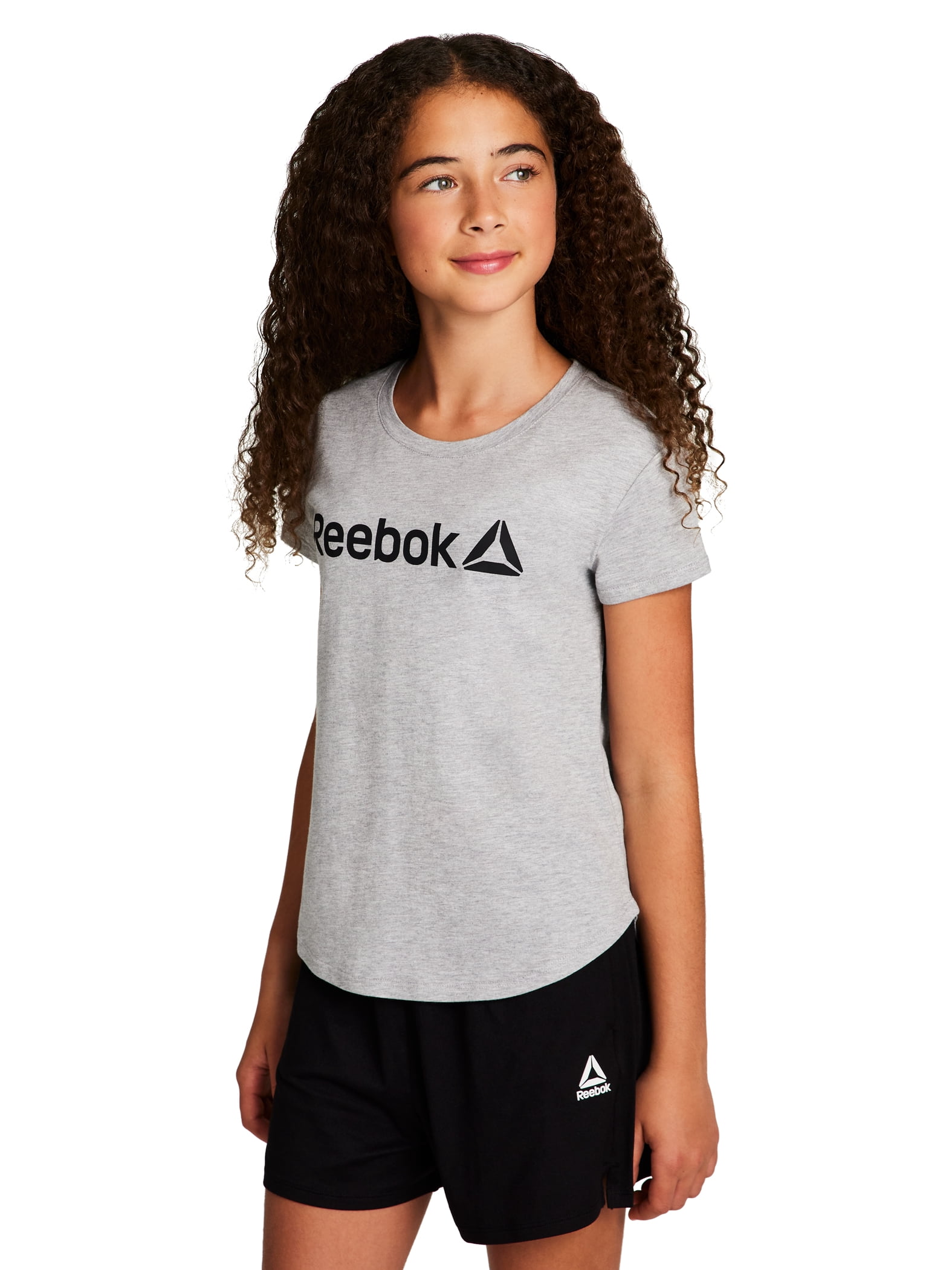 Reebok Girl’s Athletic Identity 2-Pack Short Sleeve T-Shirt, Sizes 4-18