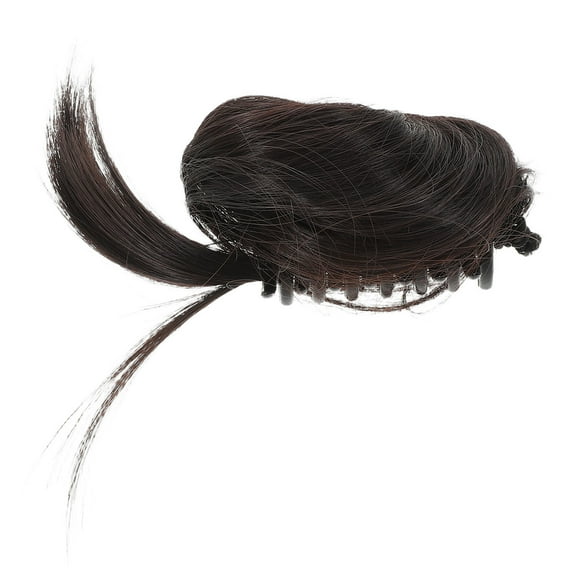 HINTRMENT Hair Buns Hair Piece 1Set Black Color Plastic Claw Clip for Formal Events and Weddings