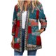 thumbnail image 2 of Puntoco Chaqueta étnica para Mujer Cárdigan con Mangas Estampado Vintage Abrigos Ligeros Puntoco Puntoco-1, 2 of 3