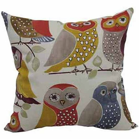 Mainstays Owl Decorative Throw Pillow 16 X 16 Walmart Com