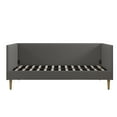 thumbnail image 6 of DHP Franklin Mid-Century Upholstered Daybed Frame, Grey Linen, Twin, 6 of 19