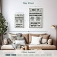 thumbnail image 3 of Elephant Stock Proper Bathroom Rules Wall Art - Vertical Multi Panel Canvas - Bathroom Wall Decor - Inspirational And Typography Multi Panel - Gray And White Decor - 14" x 23", 3 of 4