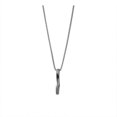 thumbnail image 1 of Collar largo en espiral de acero de titanio, colgante distintivo de estilo hip hop moderno, accesorios de calle, cadena de lana para hombres y mujeres, 1 of 4
