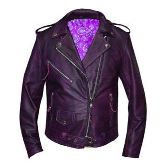 Unik International 6832-17-PURPLE-M Ladies Purple Lambskin Jacket ,PUR ,M