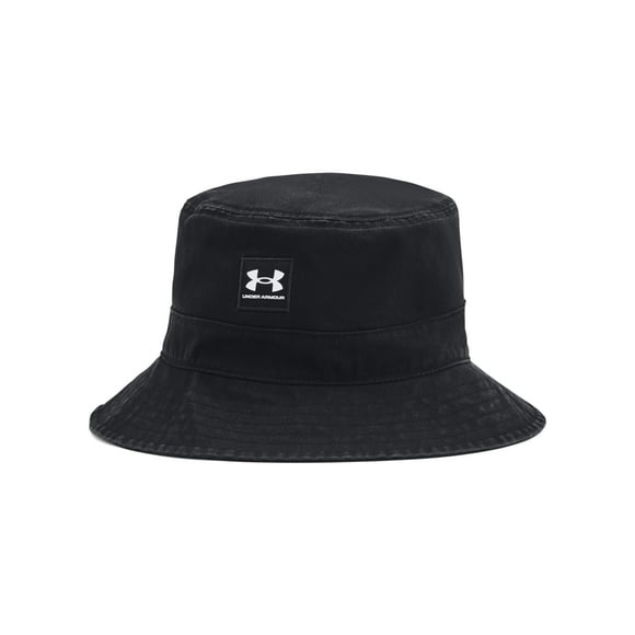 Sombrero tipo bucket para hombre Under Armour, negro y blanco, talla grande/X-Large