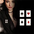 thumbnail image 2 of shiyou-4 pcs Playing Card Enamel Lapel Pin Poker Playing Hand Cards Brooch Pin Playing Cards Brooch, 2 of 3
