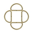 thumbnail image 2 of EeaseCA 20PCS Metal Shoulder Strap D Ring Multipurpose Bag Webbing Ring Accessories for Luggage Clothes Backpack Belt (Bronze), 2 of 8