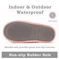 thumbnail image 4 of cosyone1997 Women's Fuzzy House Slippers Memory Foam Indoor/Outdoor Soles, 4 of 5