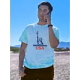 thumbnail image 2 of Independence Statue Of Liberty Tie Dye Cyclone Men -Image by Shutterstock, Male Large, 2 of 4