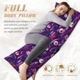 thumbnail image 4 of Body Pillow Cover - Soft Body Pillow Pillowcase, Space eye Pattern Breathable Long Body Pillow Case Cover with Invisible Zipper 20x60in, 4 of 5