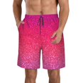 thumbnail image 1 of Balery Light Purple Glitter Traje de Baño Estilo Hawaiano para Hombre, Shorts de Secado Rápido con Bolsillos-X-Large, 1 of 6