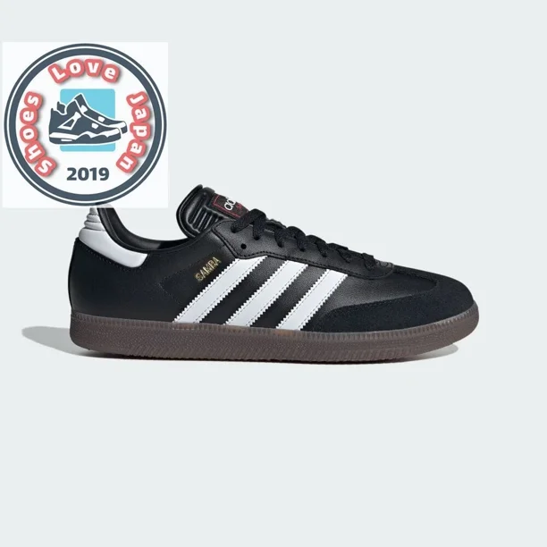 Adi - das SAMBA IH6000 Core Black/Footwear White/Red Unisex Soccer Shoes Sneakers