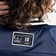 thumbnail image 5 of Women's Gameday Couture Navy Arizona Wildcats Oversized Inner Drive Varsity Rhinestone Full-Snap Bomber Jacket, 5 of 5