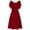 #7-Red, variant on Pntutb Flash Picks! Womens Formal Wedding Bridesmaid High-Waist Party Ball Prom Gown Dress
