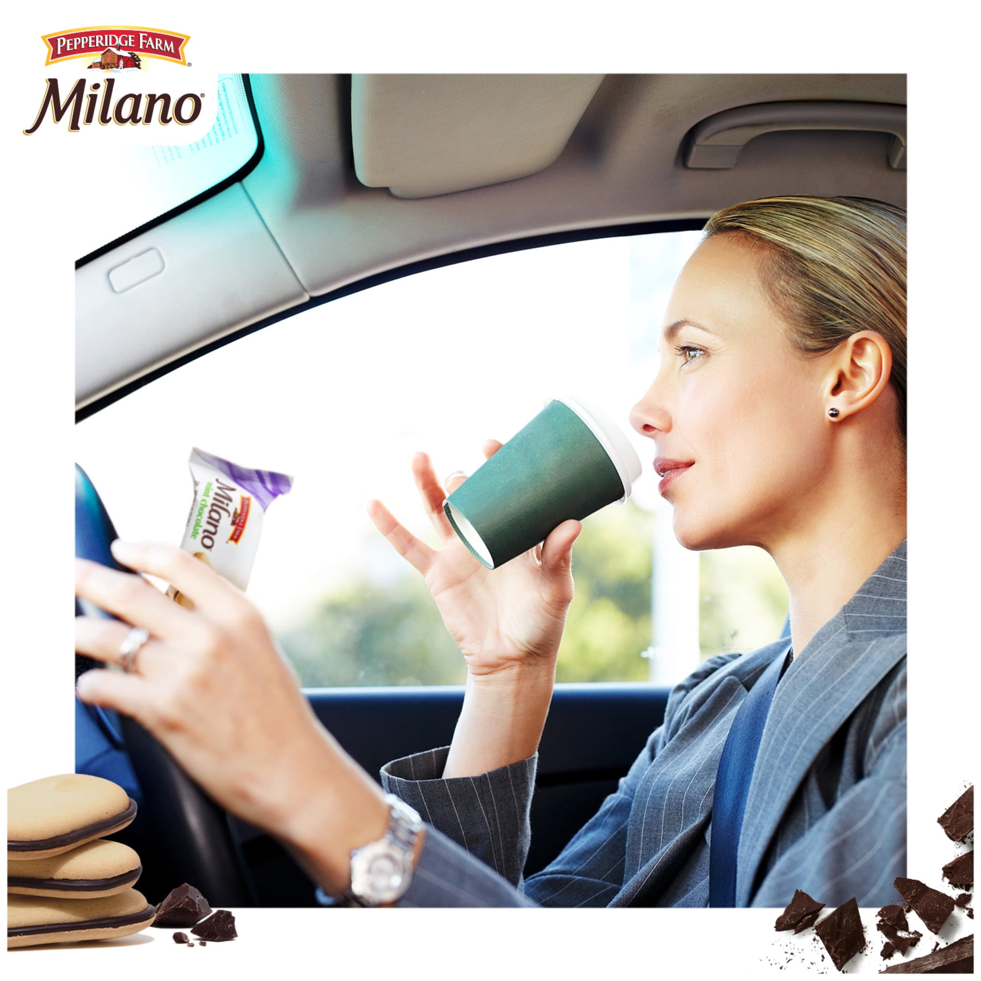Pepperidge Farm Milano Cookies, Mint Chocolate Cookies, 20-Count Multipack Tub, 2 Cookies per Pack
