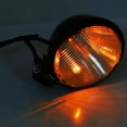 thumbnail image 2 of 5" Motorcycle Headlight Lamp Bulb For Yamaha Kawasaki Honda Suzuki Choppers Round Amber, 2 of 5