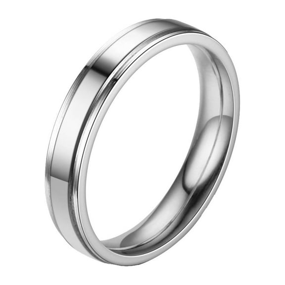 4mm 6mm Stainless Steel Rings for Women Men High Polish Plain Dome Wedding Band Comfort Fit Mother's Day Gifts