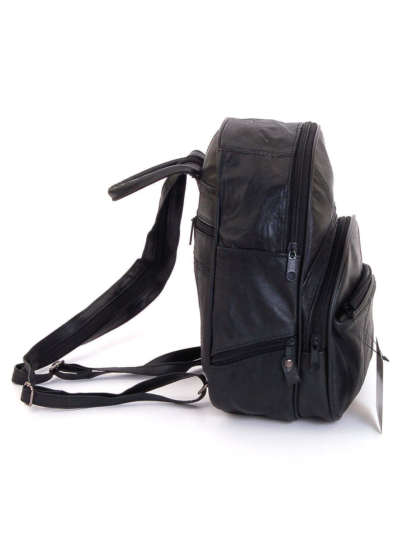 Genuine Leather Small Backpack Casual Daypack Convertible Sling Crossbody Bag