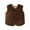style-01 Brown, variant on Boy Vest High Thick Baby Vest for Girls&Boys, Button Down Toddler Cardigan Girl&Boys for Spring&Fall&Winter 6 12 Months (Khaki,6-12 Months)