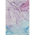 thumbnail image 2 of Addison Rugs Mayfield Washable Transitional Watercolors Purple Rectangle Rug, 5' x 7'6", 2 of 6