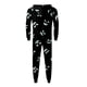 thumbnail image 4 of Family Halloween Pjs Matching Sets Halloween Print Long Sleeve Zippered One Piece Pajama Hooded Jumpsuit Winter Halloween Pjs Family Set, 4 of 4