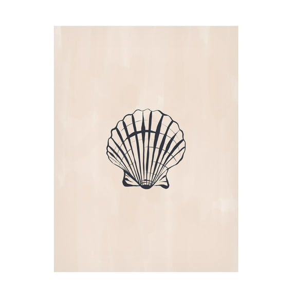 Trademark Fine Art Ivy Green Illustrations Seashell Canvas Wall Art