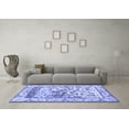 thumbnail image 3 of Ahgly Company Machine Washable Indoor Rectangle Animal Blue Traditional Area Rugs, 4' x 6', 3 of 4