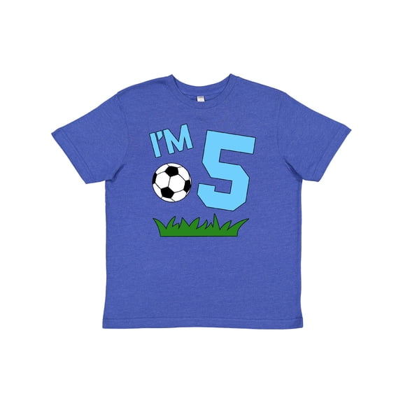 Inktastic I'm Five Fifth Birthday Soccer Youth T-Shirt