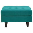 thumbnail image 4 of Modway Empress Upholstered Fabric Ottoman in Teal, 4 of 4