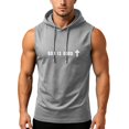 thumbnail image 4 of Kalauyu Sleeveless Hooded Workout Tank Tops for Men Graphic Print Casual Summer Athletic Loungewear Vests Tops, 4 of 5
