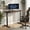 Black, variant on Topcobee Electric Standing Desk Frame Height Adjustable Computer Desk Base with LED Display, Stand up Desk, Bedroom Desk, Modern Furniture for Home-Black
