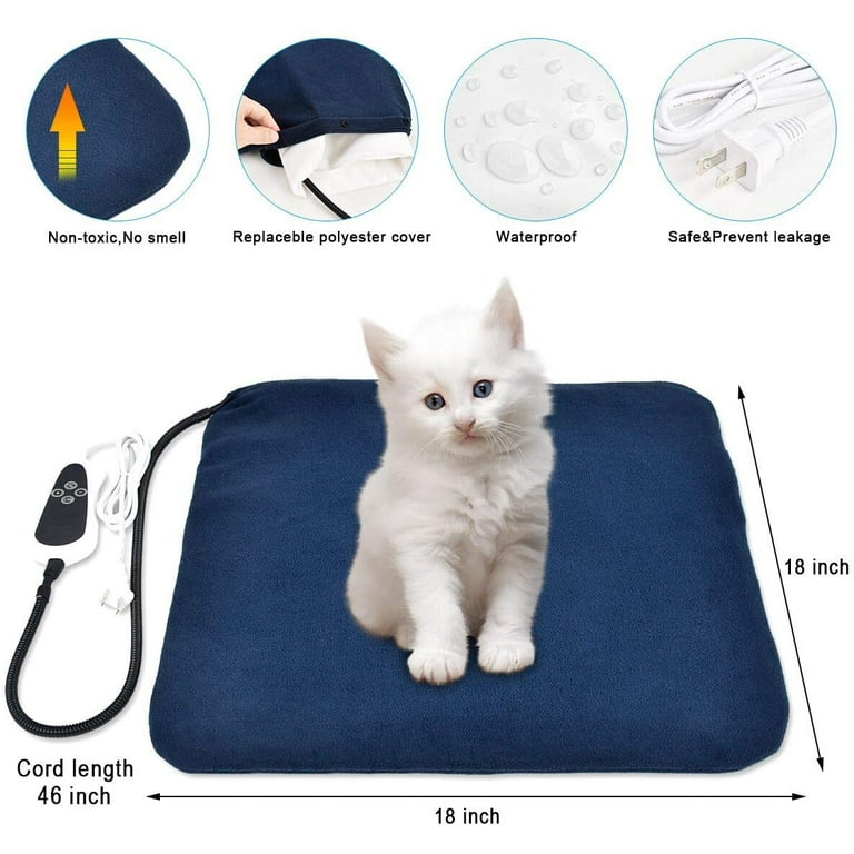 WOWOHA Pet Heating Pad for Cats Electric Heated Bed Mat for Kitty  Waterproof Cat Warming Pad Outdoor Pet Heated Pad (Rose) - Yahoo Shopping