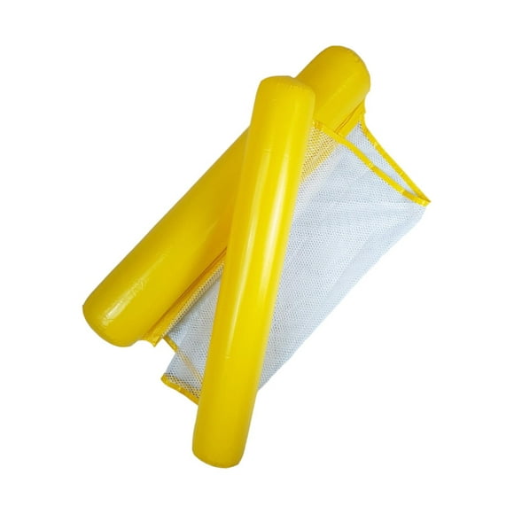 Flotador Inflable para Alberca The Baby Shop cama con red de 102 cm x 77 cm Amarillo -