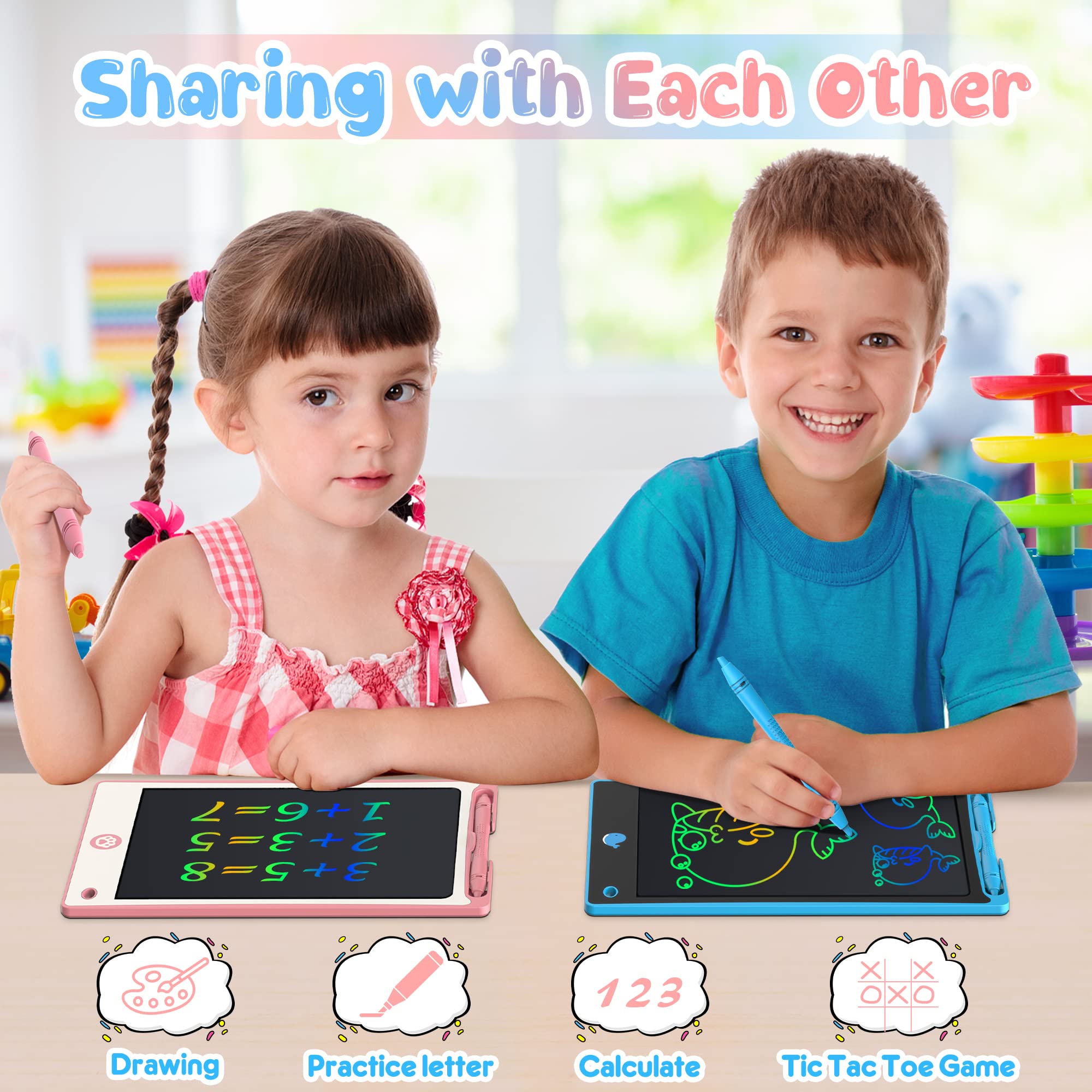  2 Pack LCD Writing Tablet For Kids 10 Inch, Stocking  Stuffers For Kids, Preschool Toys For Baby Girl Boy, Toddler Drawing Board  Toy For Ages 2-4 5-7 6-8 9 8-12 Years Old