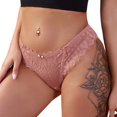 thumbnail image 1 of Bragas De Encaje Para Mujer Perspectiva Hueca Tanga Sexy De Cintura Baja, 1 of 4