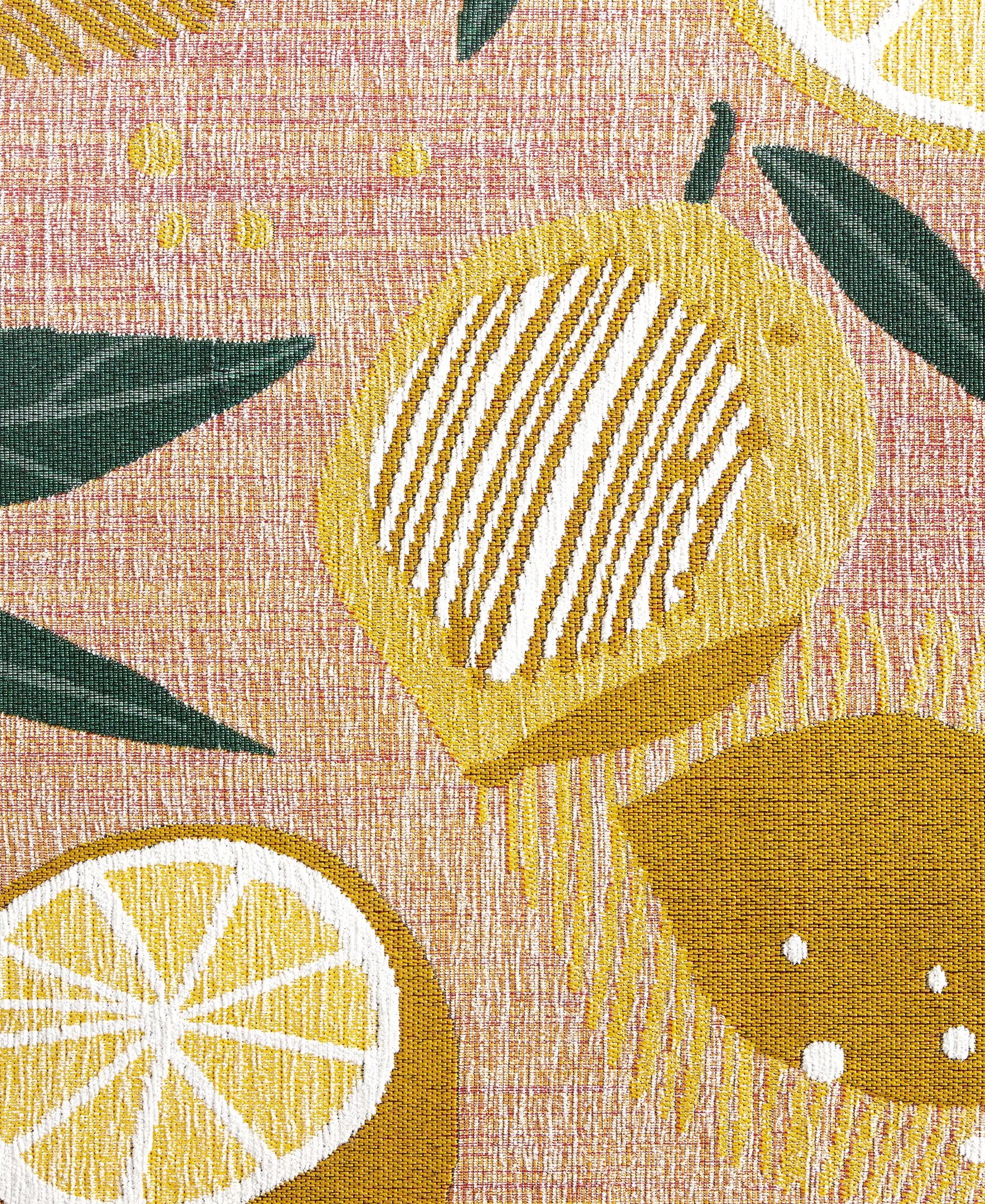 TOWN & COUNTRY LUXE Livie Fresh Lemon Everwash® Washable Multi-Use Decorative Rug, Kitchen Rug, Low-Profile Door Mat, Bedroom Rug and Dorm Room Rug with Non-Slip Backing, Peach Pink, 24"x40"