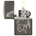 thumbnail image 2 of Zippo Horse Black Ice Pocket Lighter, 2 of 5