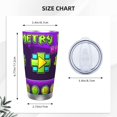 thumbnail image 4 of Saiise Geometry Dash Print Tumbler 20 Oz Stainless Steel Vacuum Insulated with Straw Coffee Cup for Home,Office,Outdoor Works Great for Ice Drinks and Hot Beverage, 4 of 8