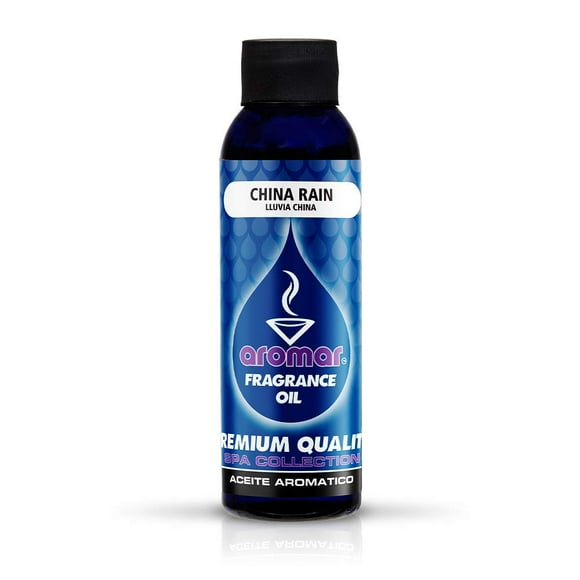 AROMAR Huile Parfumée de Qualité Supérieure, Bouteille de 4 Oz, Lot de 2, Parfum Aromatique Longue Durée, Aromathérapie Fraîche et Revitalisante pour Salon, Chambre et Cuisine, Bruine de Pluie de 8 Oz (China Rain)