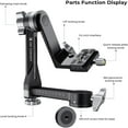 thumbnail image 4 of K&F CONCEPT Upgraded Gimbal Tripod Head, All-Cnc Aluminum Alloy Gimbal Head, Precise Horizontal and Vertical Adjustment Tripod Head, 44.09lbs/20kg Load Capacity, 4 of 13
