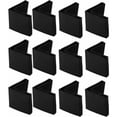 thumbnail image 1 of 20 piezas protección para patas de silla de hierro TUNC tapa para extremo de mesa goma forma de L 50x50mm negro, 1 of 5