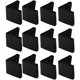thumbnail image 1 of 20 piezas protección para patas de silla de hierro TUNC tapa para extremo de mesa goma forma de L 50x50mm negro, 1 of 5
