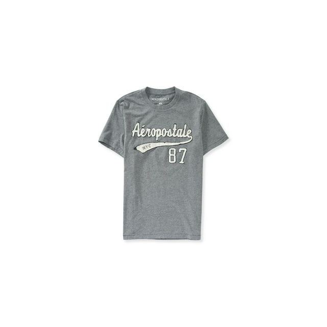 Camiseta adornada Aeropostale Logo 87 para hombre gris mediana