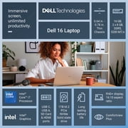 Dell 16 Laptop DC16251 - 16-inch FHD+ 16:10, Intel Core 7-150U, 16GB RAM, 1TB SSD, Platinum Silver